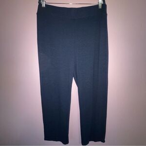 J Jill Linen Blend Pants Woven Knit Lagenlook Pull On Jeans Size Large